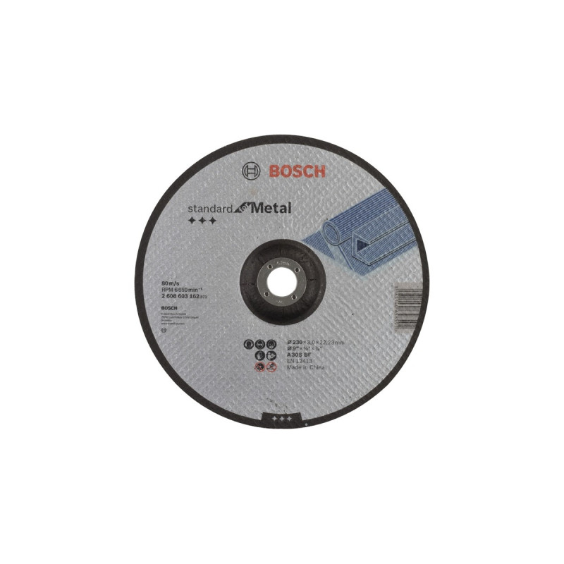 Bosch Trennscheibe Standard for Metal, Ø 230mm(Bohrung 22,23mm, A 30 S BF, gekröpft)