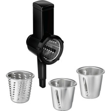 Bosch Trommelschnitzler MUZ9RV1, Zerkleinerer(schwarz/edelstahl, für Küchenmaschine OptiMUM)