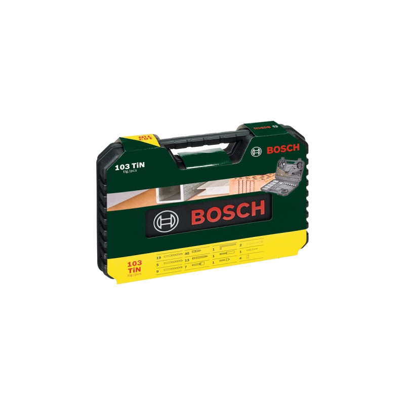 Bosch V-Line Bohrer- /Schrauber-Set, 103-teilig, Bohrer- & Bit-Satz(grün)