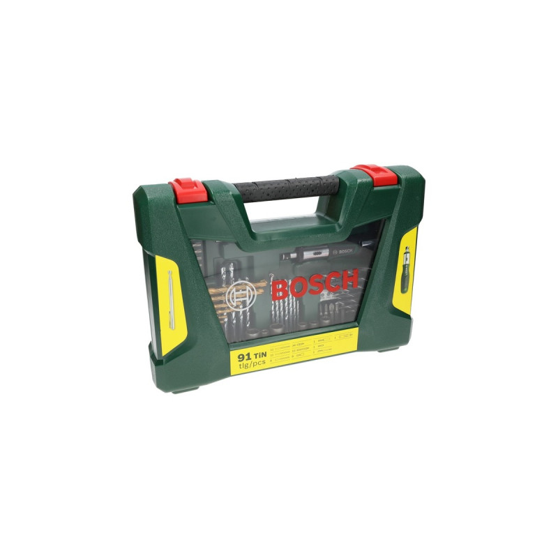 Bosch V-Line TiN-Bohrer- und Bit-Set, 91-teilig , Bohrer- & Bit-Satz(grün)