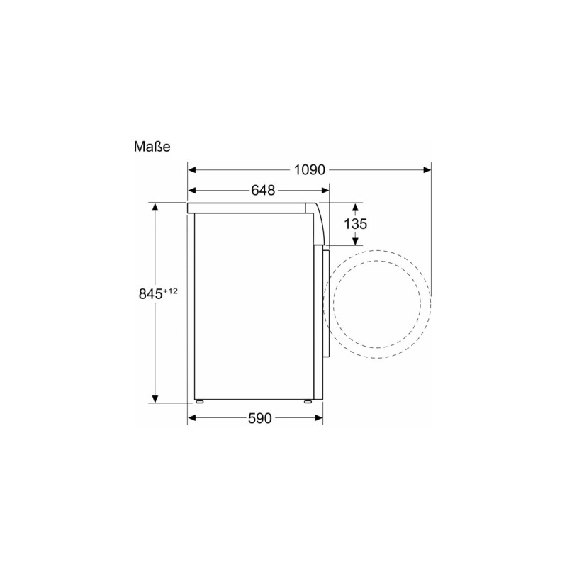 Bosch WGB244040 Serie 8, Waschmaschine(weiß/schwarz, 60 cm, Home Connect)