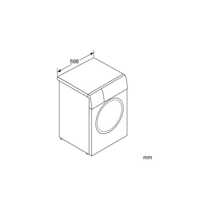 Bosch WGB244A40 Serie 8, Waschmaschine(weiß/schwarz, 60 cm, Home Connect)