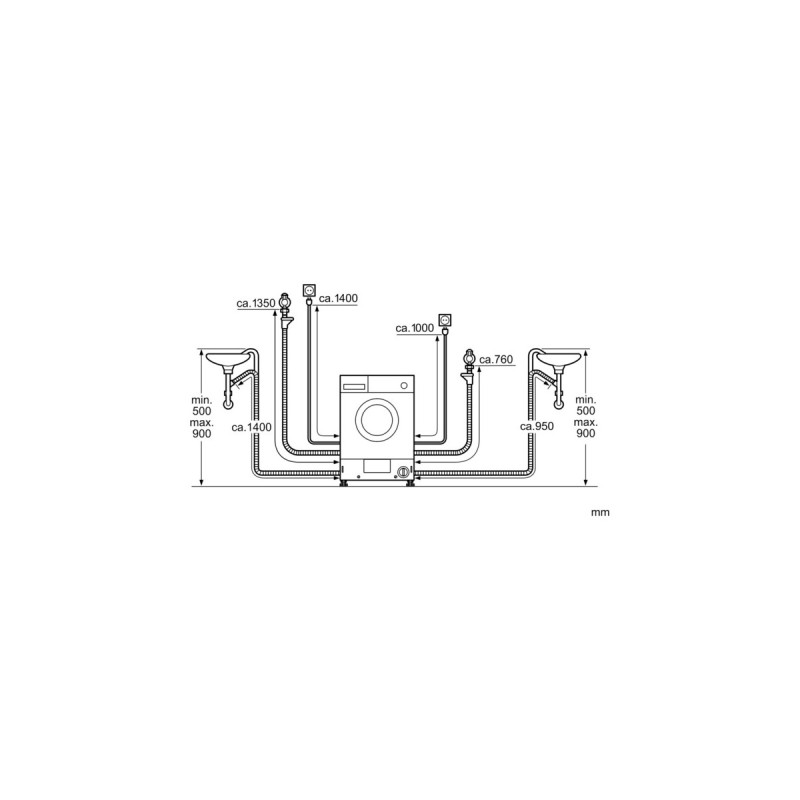 Bosch WKD28543 Serie 6, Waschtrockner(weiß)