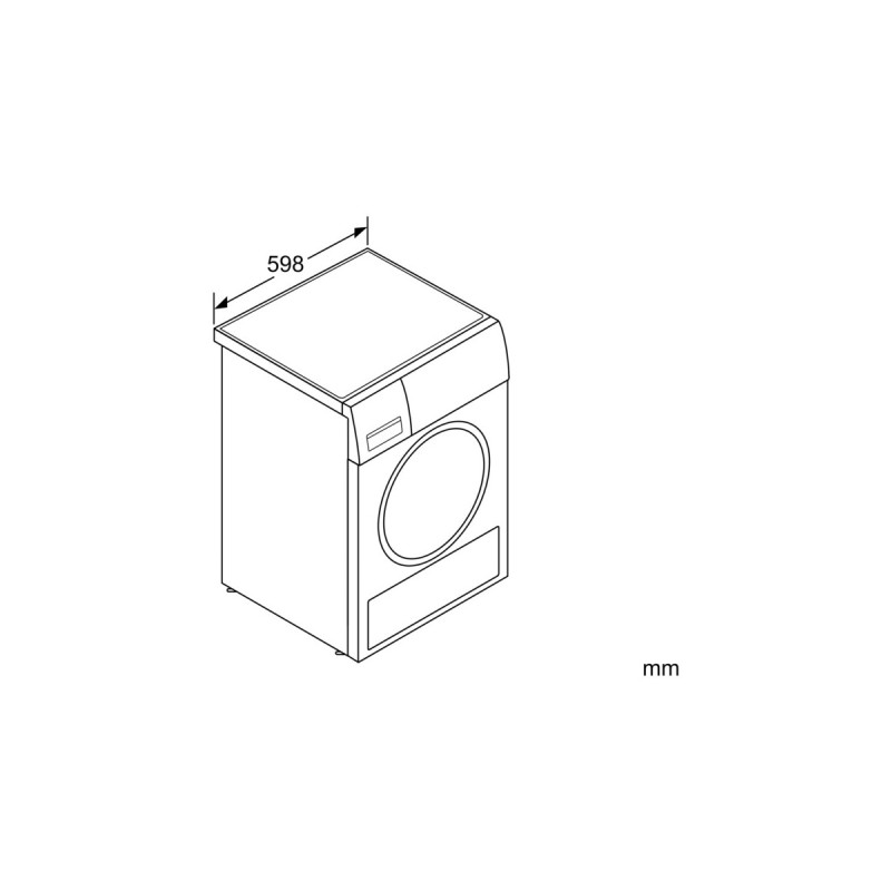 Bosch WQG241000 Serie | 6, Wärmepumpen-Kondensationstrockner(weiß/schwarz)