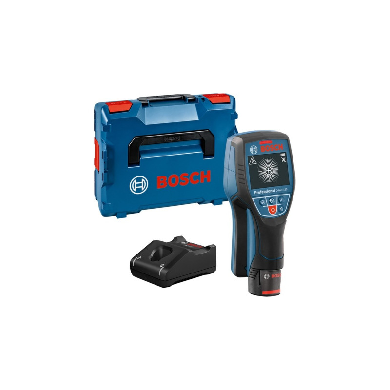 Bosch Wallscanner D-tect 120 Professional, 12Volt, Ortungsgerät(blau/schwarz, Li-Ionen-Akku 2,0 Ah, in L-BOXX 136)