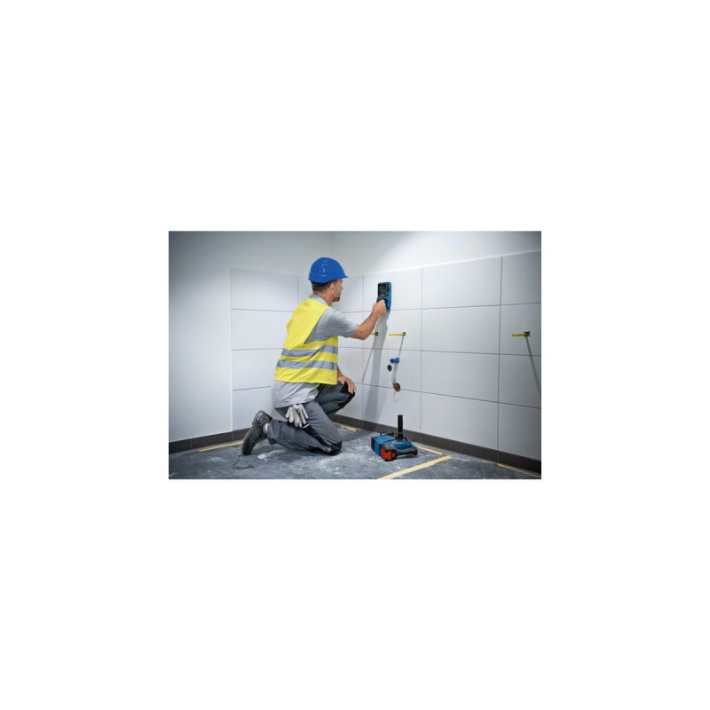 Bosch Wallscanner D-tect 200 C Professional, 12Volt, Ortungsgerät(blau/schwarz, Li-Ionen-Akku 2,0 Ah, in L-BOXX)