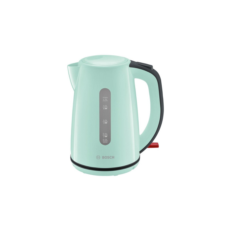 Bosch Wasserkocher CompactClass TWK7502(türkis/schwarz, 1,7 Liter)