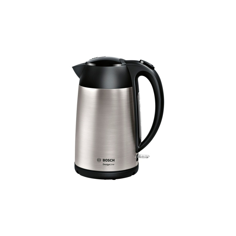 Bosch Wasserkocher DesignLine TWK3P420(edelstahl/schwarz, 1,7 Liter)