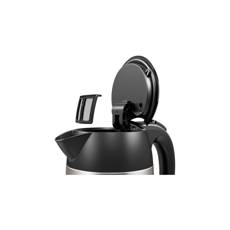 Bosch Wasserkocher DesignLine TWK3P420(edelstahl/schwarz, 1,7 Liter)