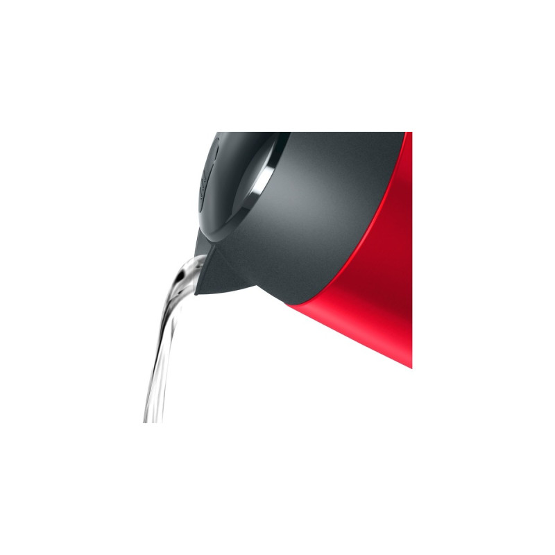 Bosch Wasserkocher DesignLine TWK3P424(rot/grau, 1,7 Liter)