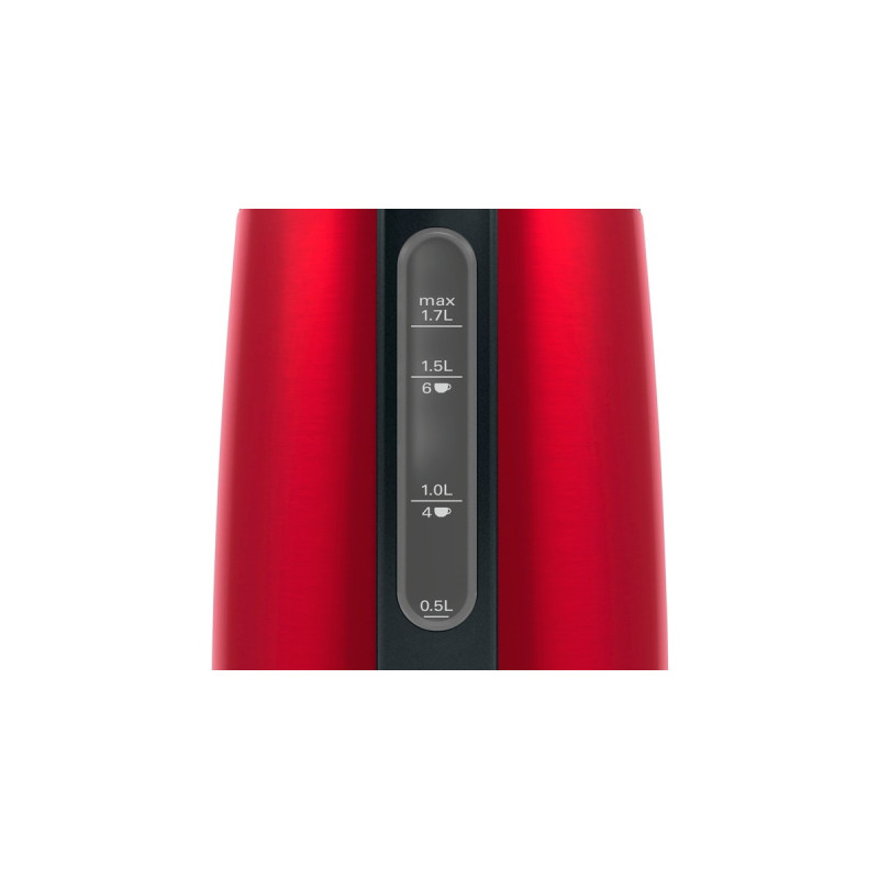 Bosch Wasserkocher DesignLine TWK3P424(rot/grau, 1,7 Liter)