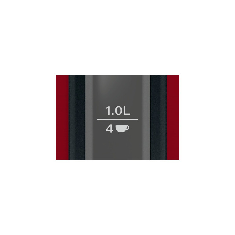 Bosch Wasserkocher DesignLine TWK3P424(rot/grau, 1,7 Liter)