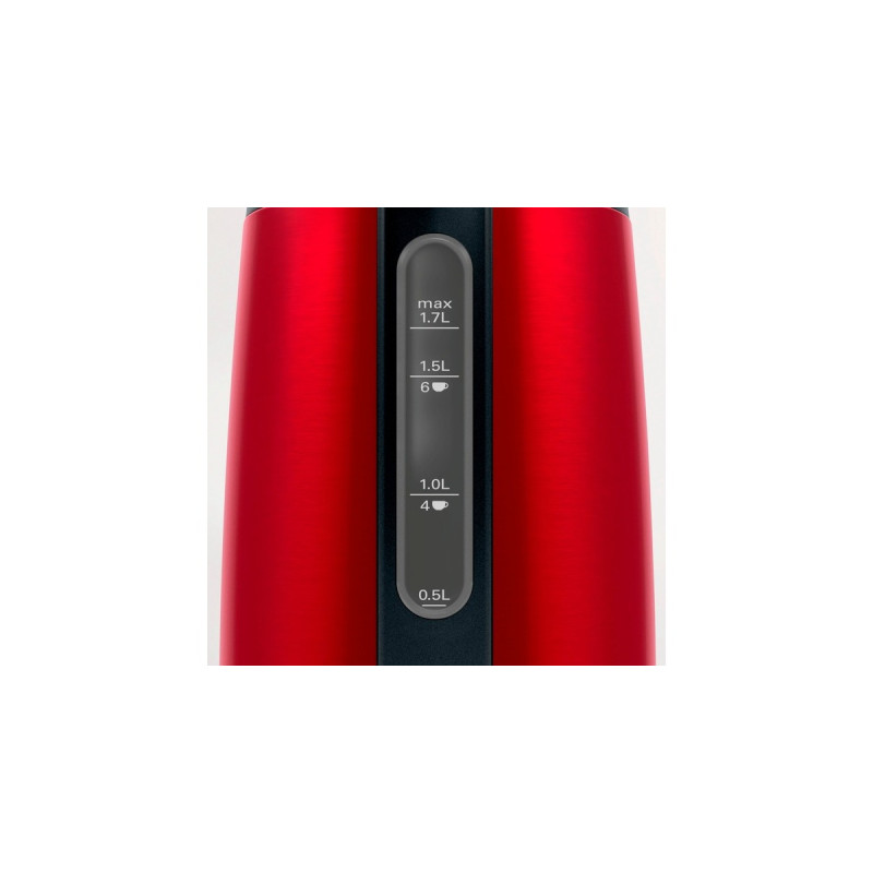 Bosch Wasserkocher DesignLine TWK4P434(rot/grau, 1,7 Liter)