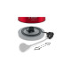 Bosch Wasserkocher DesignLine TWK4P434(rot/grau, 1,7 Liter)
