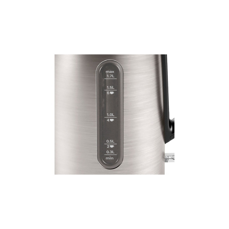 Bosch Wasserkocher DesignLine TWK4P440(edelstahl/schwarz, 1,7 Liter)