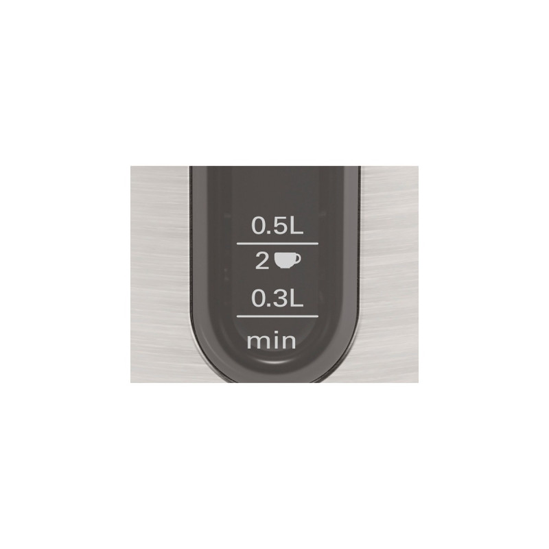 Bosch Wasserkocher DesignLine TWK4P440(edelstahl/schwarz, 1,7 Liter)