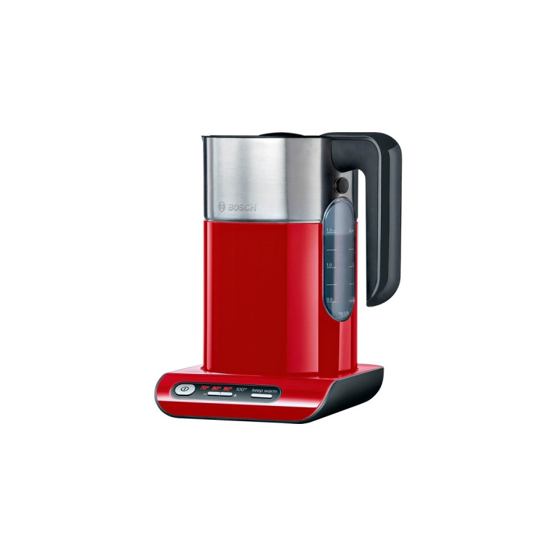 Bosch Wasserkocher Styline TWK8614P(rot, 1,5 Liter)
