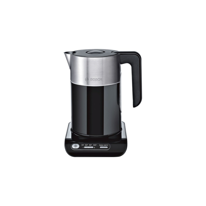 Bosch Wasserkocher Styline TWK 8613 P(schwarz/silber, 1,5 Liter)