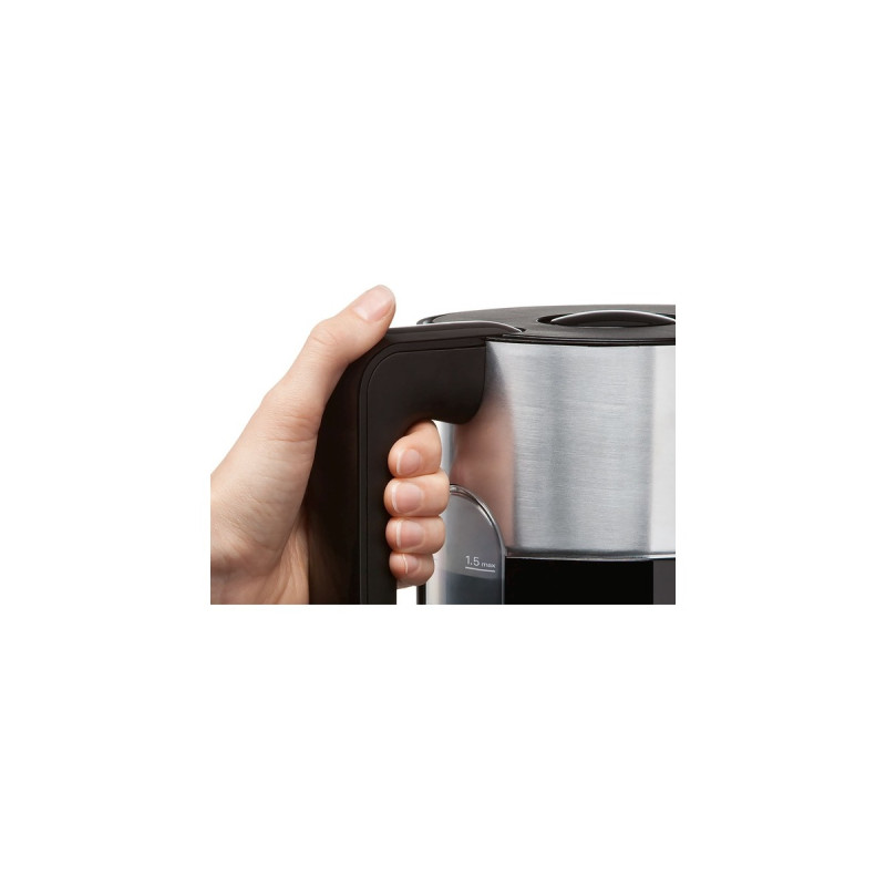 Bosch Wasserkocher Styline TWK 8613 P(schwarz/silber, 1,5 Liter)