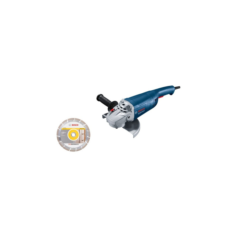 Bosch Winkelschleifer GWS 20-230 P Professional(blau, 2.000 Watt, inkl. Diamanttrennscheibe)