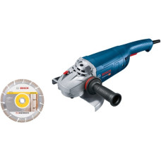 Bosch Winkelschleifer GWS 22-230 J Professional(blau, 2.200 Watt, inkl. Diamanttrennscheibe)