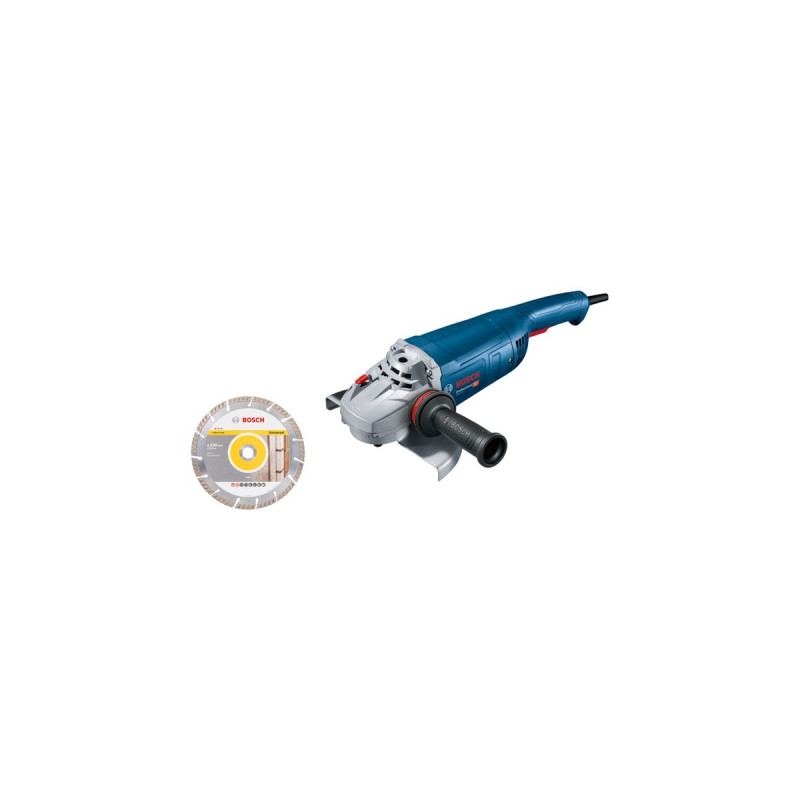 Bosch Winkelschleifer GWS 22-230 J Professional(blau, 2.200 Watt, inkl. Diamanttrennscheibe)