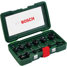 Bosch Wolfram-Carbide-Fräser-Set, 12-teilig(1/4" Schaft)