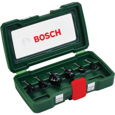 Bosch Wolfram-Carbide-Fräser-Set, 6-teilig(1/4" Schaft)