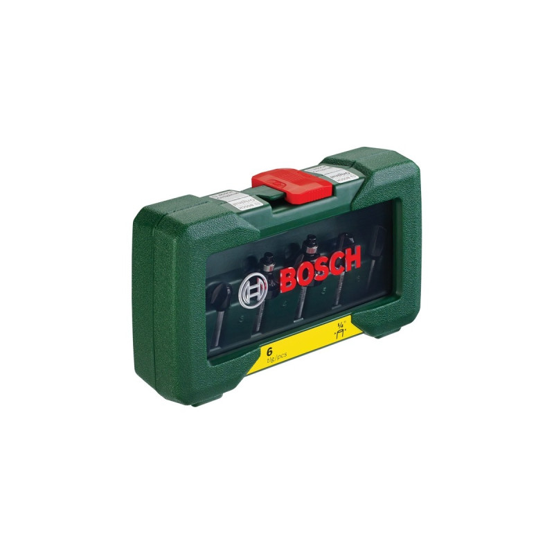Bosch Wolfram-Carbide-Fräser-Set, 6-teilig(1/4