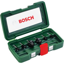 Bosch Wolfram-Carbide-Fräser-Set, 6-teilig(6mm-Schaft)