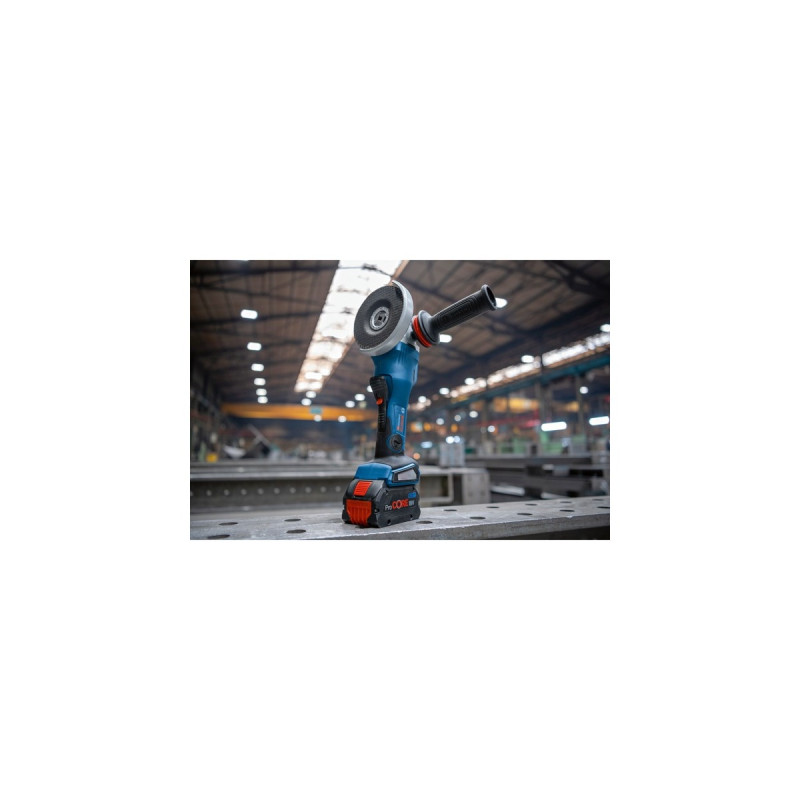 Bosch X-LOCK Akku-Winkelschleifer BITURBO GWX 18V-15 PSC Professional(blau/schwarz, 2x Akku ProCORE18V 8,0Ah, Bluetooth Modul, in L-BOXX)