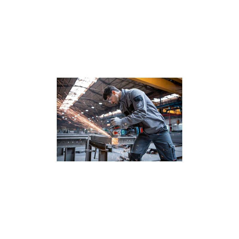 Bosch X-LOCK Akku-Winkelschleifer BITURBO GWX 18V-15 PSC Professional solo, Ø 125mm(blau/schwarz, Bluetooth Modul, ohne Akku und Ladegerät, in L-BOXX)