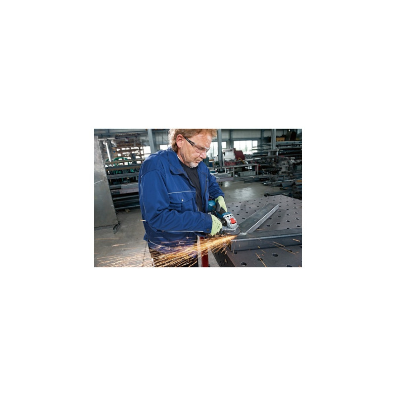 Bosch X-LOCK Akku-Winkelschleifer GWX 18V-10 Professional solo, 18Volt(blau/schwarz, ohne Akku und Ladegerät, mit L-BOXX)