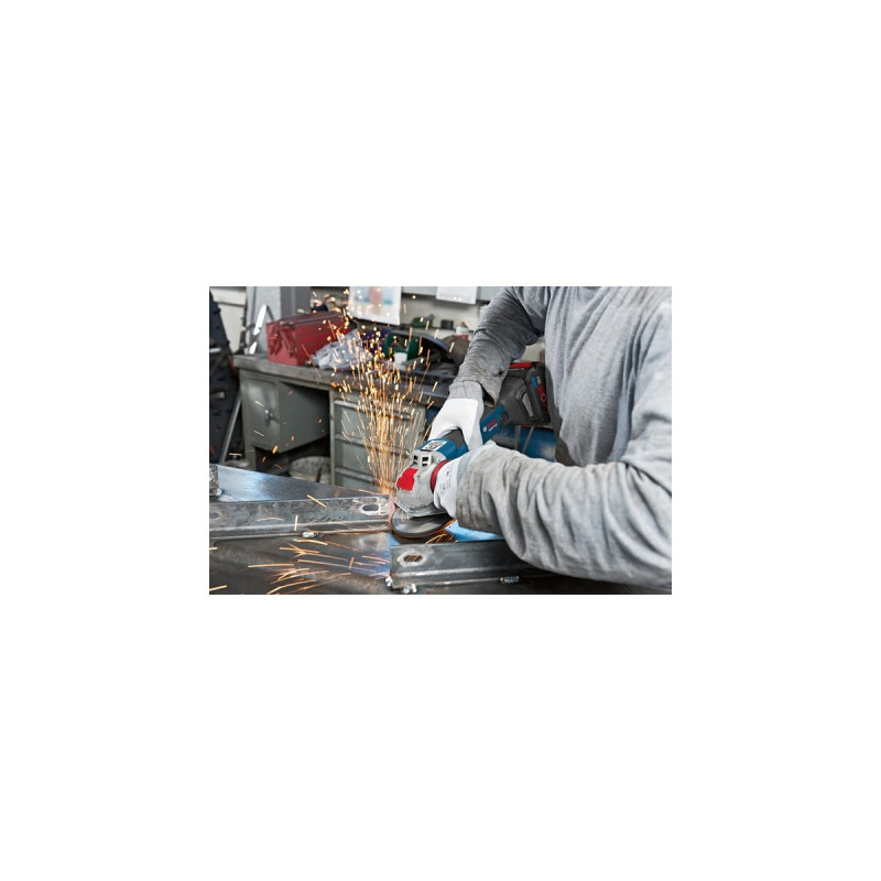 Bosch X-LOCK Akku-Winkelschleifer GWX 18V-10 Professional solo, 18Volt(blau/schwarz, ohne Akku und Ladegerät, mit L-BOXX)