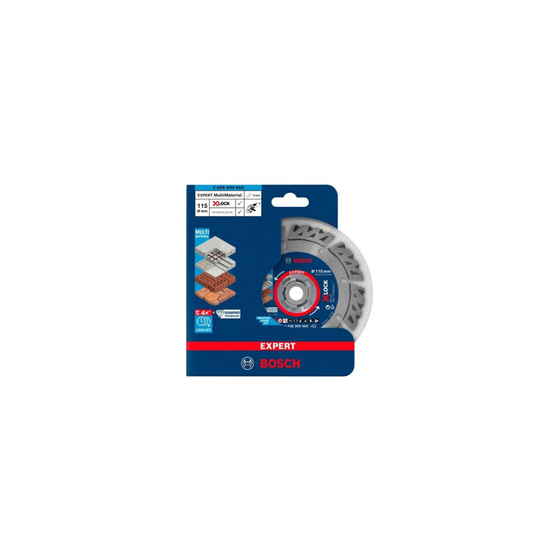 Bosch X-LOCK Diamanttrennscheibe Expert MultiMaterial, Ø 115mm(Bohrung 22,23mm)