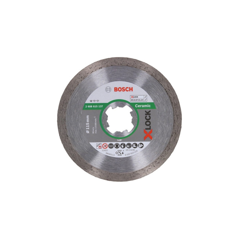 Bosch X-LOCK Diamanttrennscheibe Standard for Ceramic, Ø 115mm(Bohrung 22,23mm)