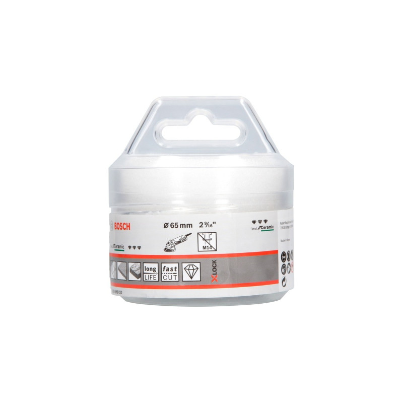 Bosch X-LOCK Diamanttrockenbohrer Best for Ceramic Dry Speed(Ø 65mm)