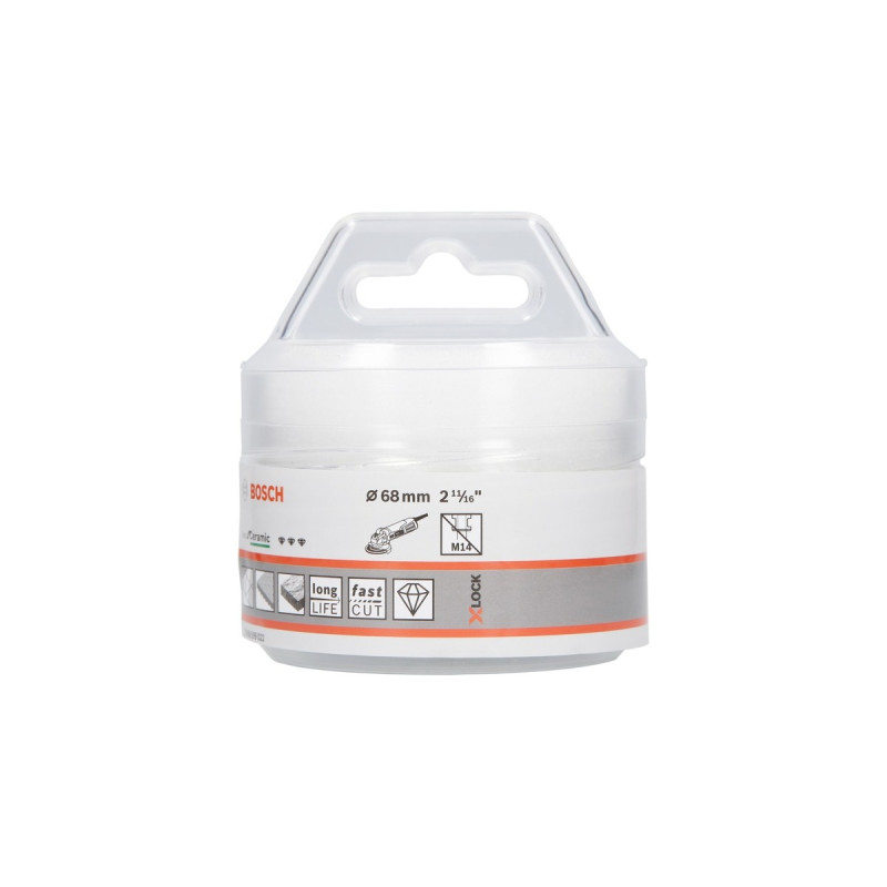 Bosch X-LOCK Diamanttrockenbohrer Best for Ceramic Dry Speed(Ø 68mm)
