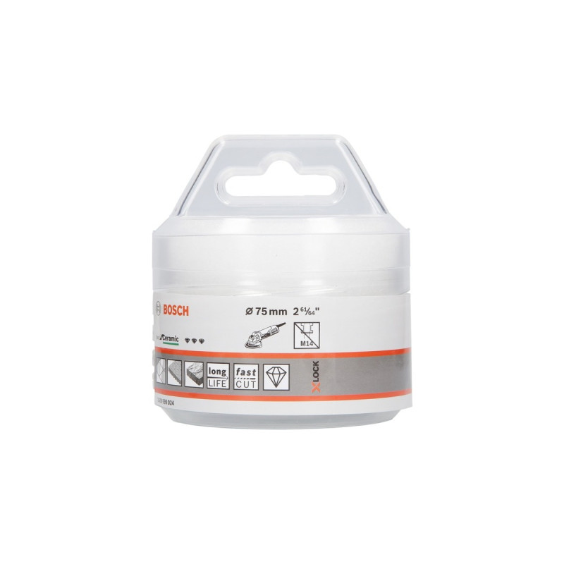 Bosch X-LOCK Diamanttrockenbohrer Best for Ceramic Dry Speed(Ø 75mm)