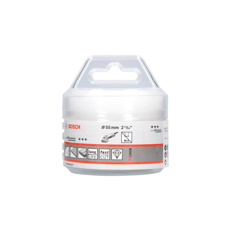 Bosch X-LOCK Diamanttrockenbohrer Best for Ceramic Dry Speed(Ø 55mm)