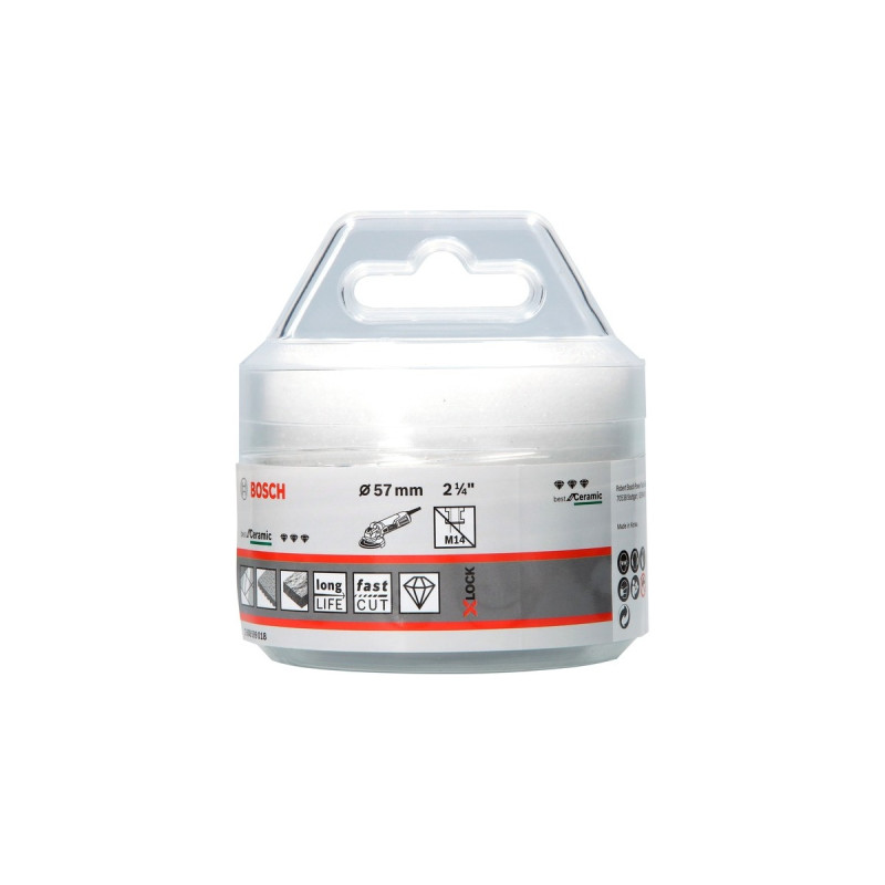 Bosch X-LOCK Diamanttrockenbohrer Best for Ceramic Dry Speed(Ø 57mm)