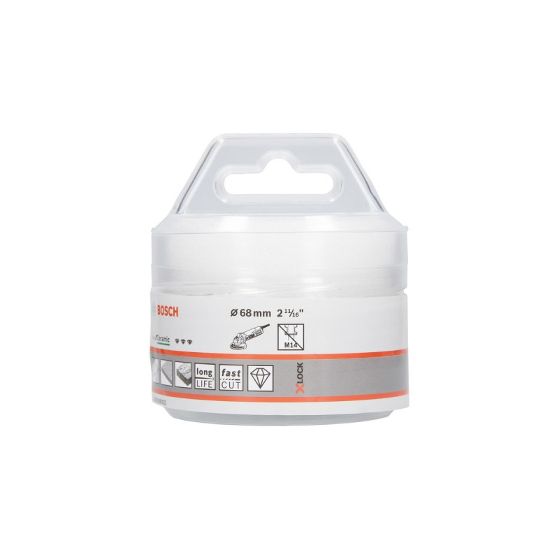 Bosch X-LOCK Diamanttrockenbohrer Best for Ceramic Dry Speed(Ø 68mm)