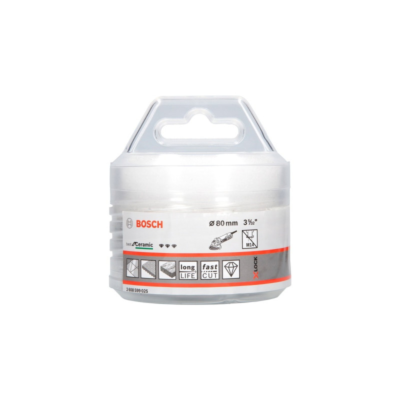Bosch X-LOCK Diamanttrockenbohrer Best for Ceramic Dry Speed(Ø 80mm)
