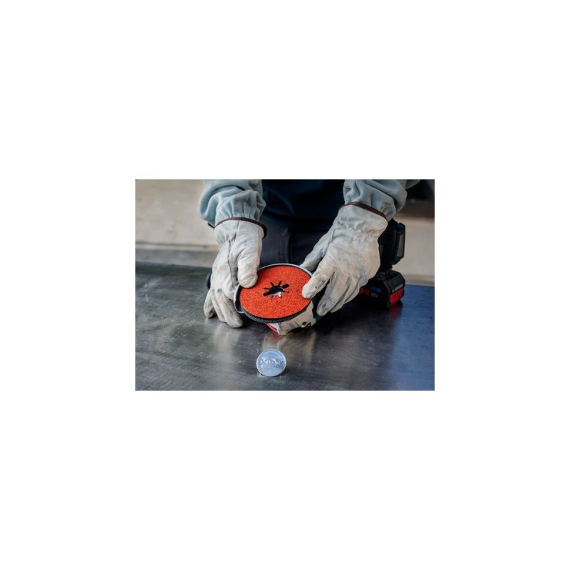 Bosch X-LOCK Expert R781 Prisma Ceramic Fiberschleifscheibe, Ø 180mm, K60(25 Stück, Bohrung 22,23mm)