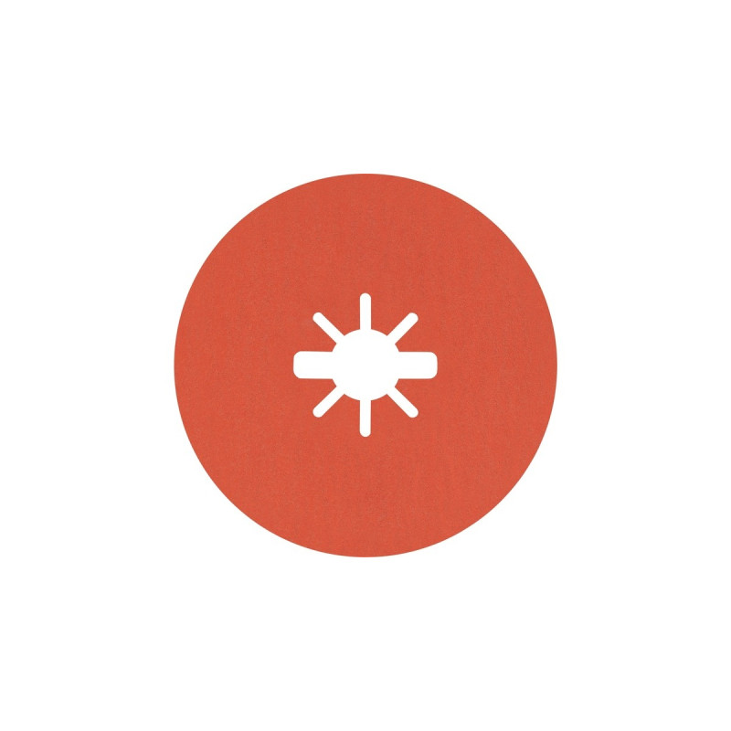 Bosch X-LOCK Expert R782 Prisma Ceramic Fiberschleifscheibe, Ø 115mm, K80(5 Stück, Bohrung 22,23mm)