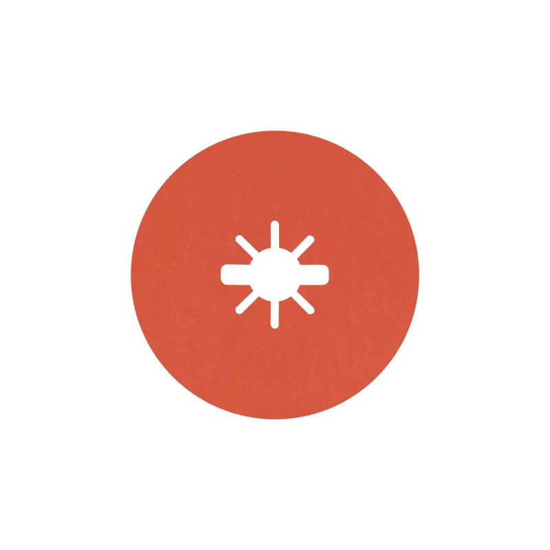 Bosch X-LOCK Expert R782 Prisma Ceramic Fiberschleifscheibe, Ø 125mm, K120(25 Stück, Bohrung 22,23mm)