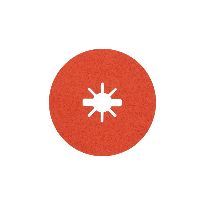 Bosch X-LOCK Expert R782 Prisma Ceramic Fiberschleifscheibe, Ø 125mm, K60(25 Stück, Bohrung 22,23mm)