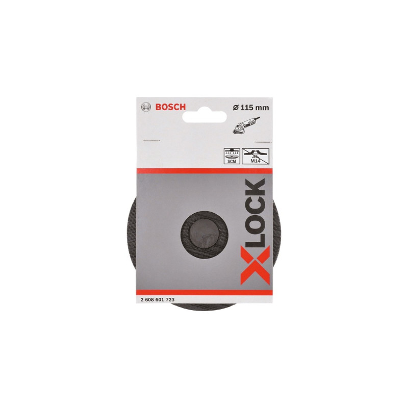 Bosch X-LOCK SCM Stützteller mit Mittelstift, Ø 115mm, Schleifteller