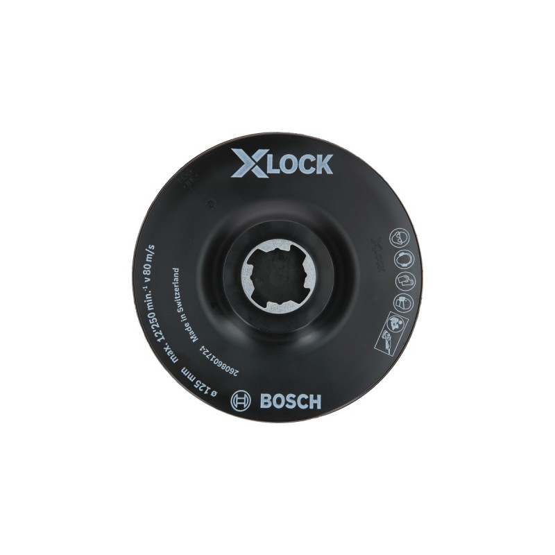 Bosch X-LOCK SCM Stützteller mit Mittelstift, Ø 125mm, Schleifteller