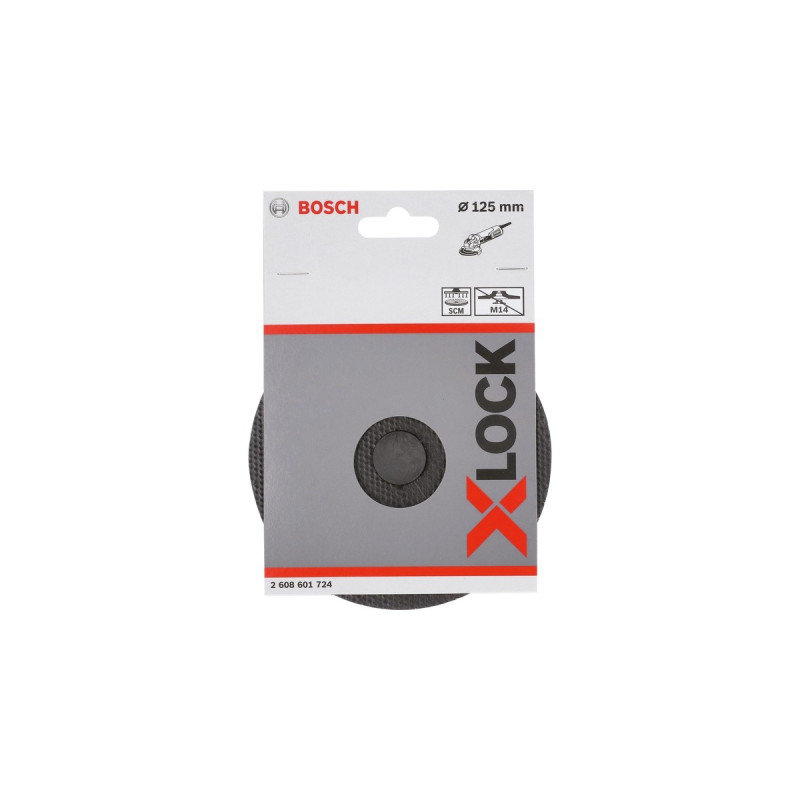 Bosch X-LOCK SCM Stützteller mit Mittelstift, Ø 125mm, Schleifteller